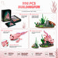Axolotl Building Set, 998 PCS Axolotl Set for Adults & Teens 14+, Compatible with LEGO Animals Collection, Movable Salamander Model Kit with Display