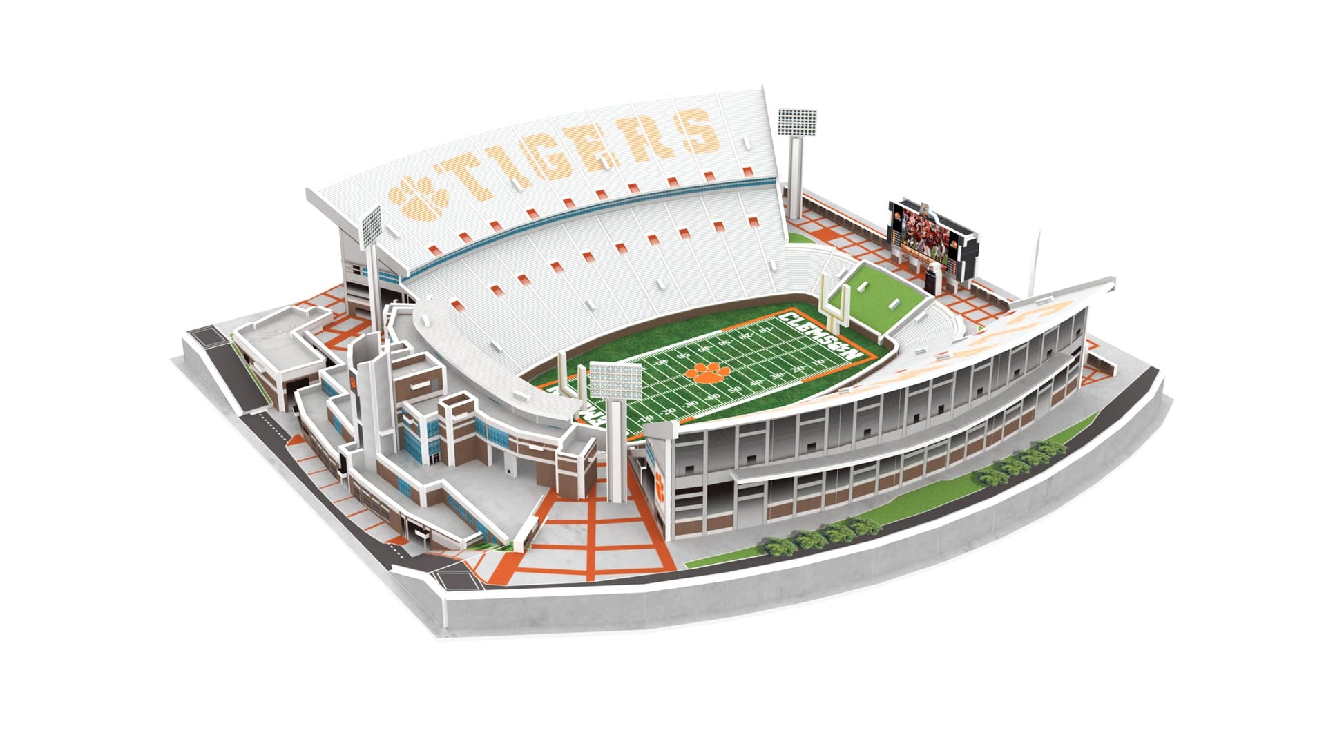 Pro-Lion 3D Jigsaw Puzzle of Memorial Stadium -94 Pieces | Home of Clemson Tigers | NCAA Football Gifts for Age 7+