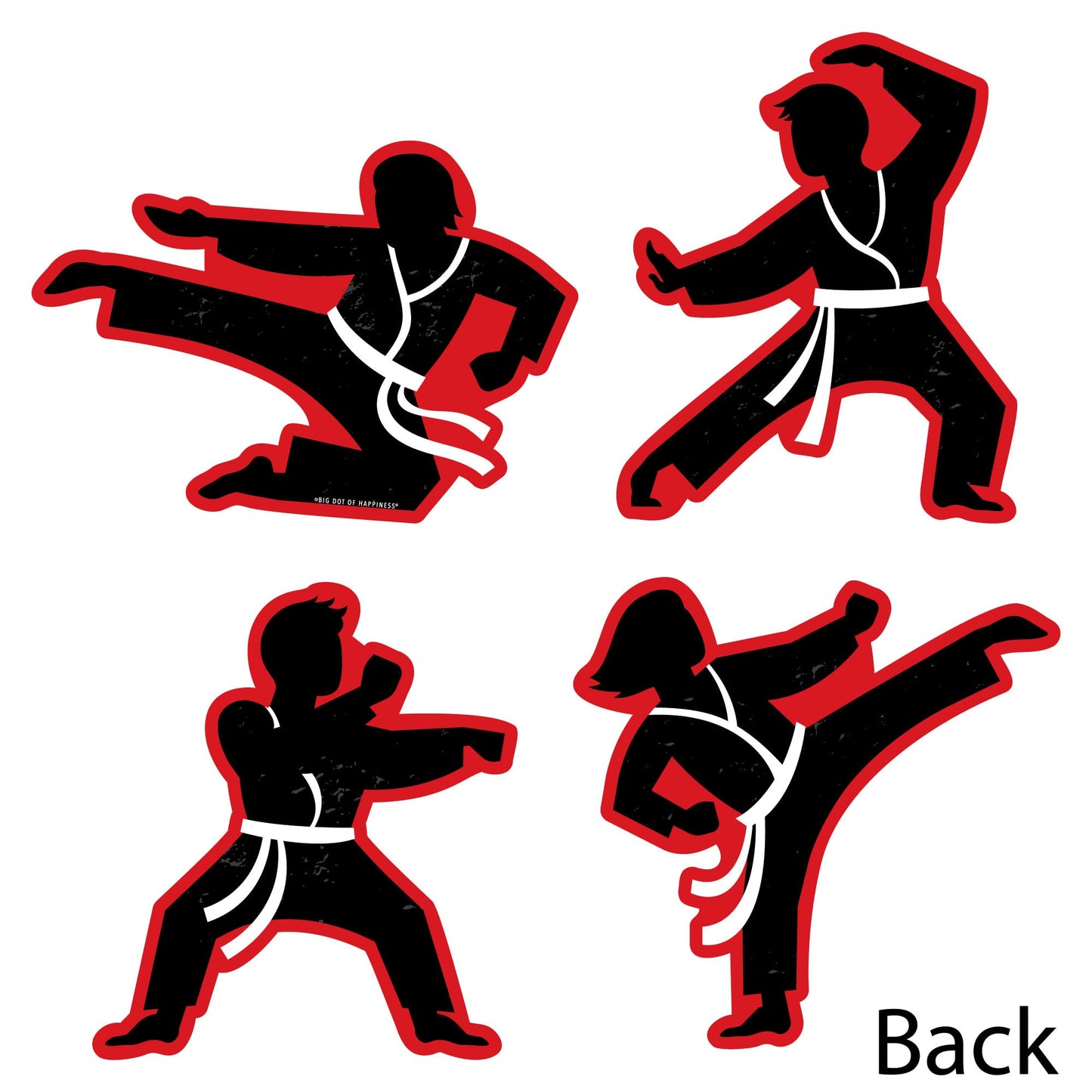 Big Dot of Happiness Karate Master - Decorations DIY Martial Arts Birthday Party Essentials - Set of 20