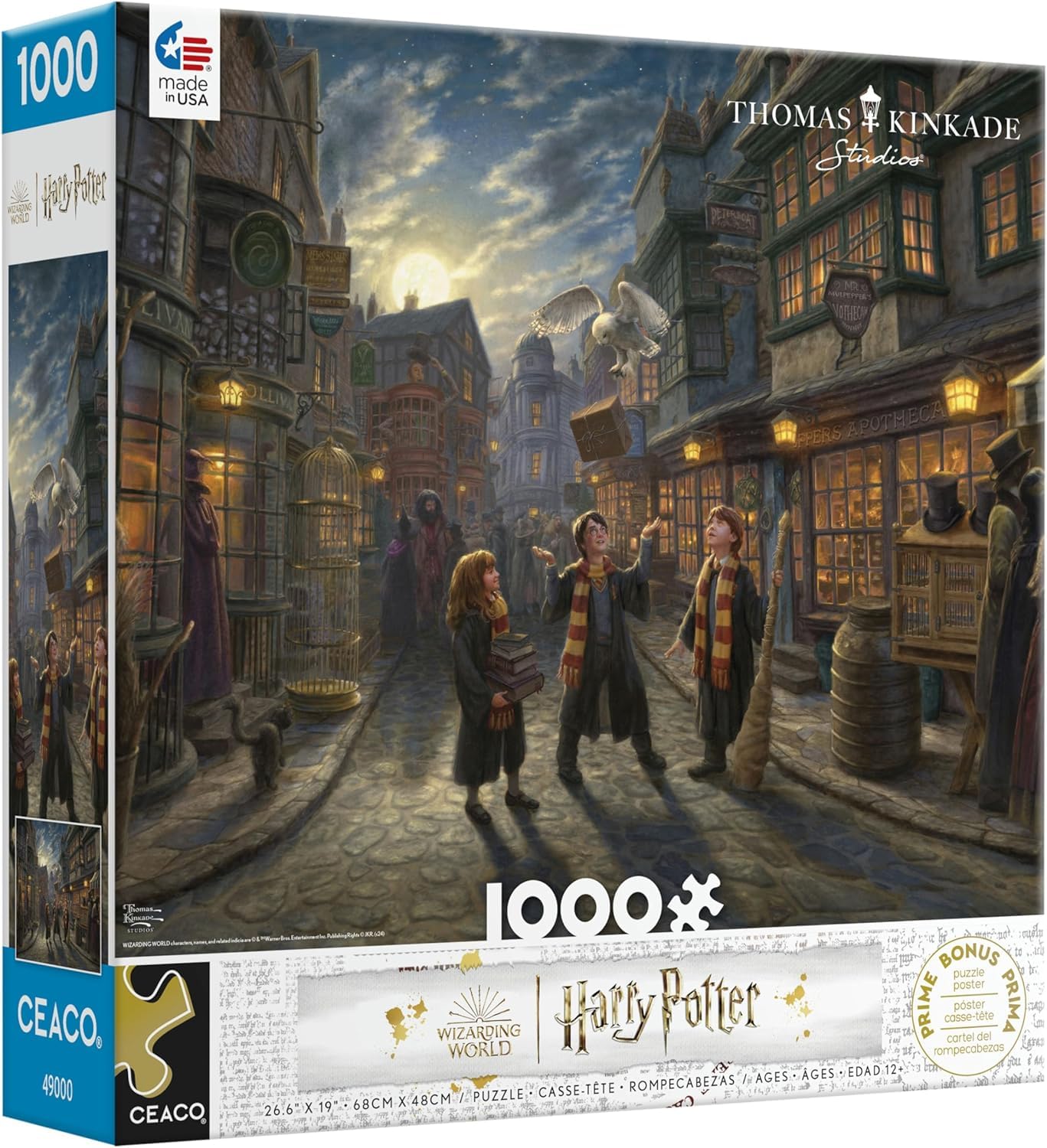 Ceaco - Thomas Kinkade Harry Potter Diagon Alley - 1000 Piece Puzzle