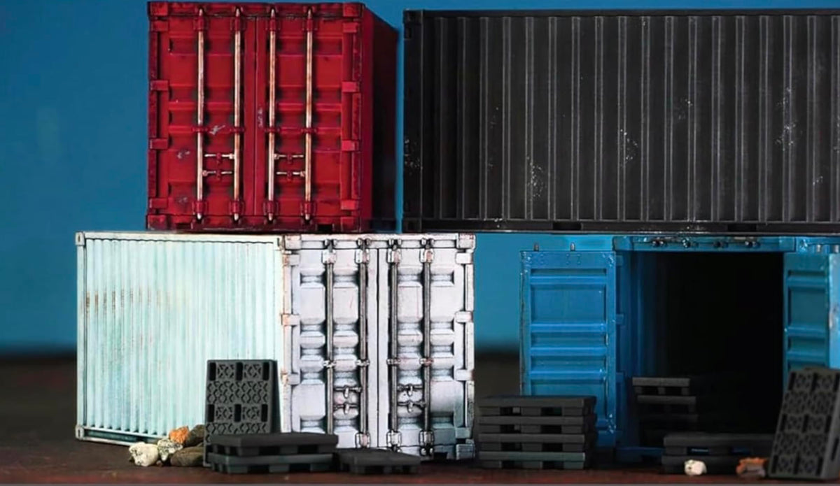 Wargames Atlantic - General Accoutrements: 20 Foot Shipping Containers