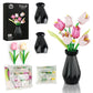 Woolbye Flower Building Set Compatible with Lego Flowers, Tulip Flower Bouquet botanicals Collection Unique Home Décor or Office Décor Great Gift