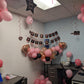Rose Gold Farewell Party Decorations,We Will Miss You banner,Going away party decorations for Coworkers Goodbye, Rose Gold Hanging Swirls Balloon
