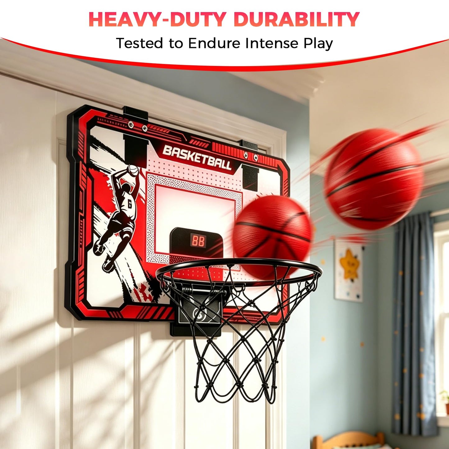 TALGIC Basketball Hoop Indoor for 5 6 7 8 9 10 11 12 Year Old Boys Girls