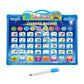 2-in-1 Learning Machine to Teach Children Words, Numbers, Letters, Math, Object Sounds, with Quizzes and Songs + White Board Drawing with Marker