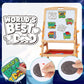 36 Set Father's Day Magnets Craft for Kids, Color Your Own Fathers Day Magnets Craft Best Dad DIY Crafts Kit Gifts for Happy Father's Day Dad's