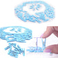 Mini Blue Clothespins | 100 Pack 1.25” Inch Clothes Pins Plastic Baby Shower Favors | Party Game Scatter Decorations | DIY Baby Boy Gender Reveal