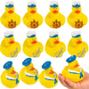 Fun Express Nautical Sailor Hat Rubber Ducks (Set of 12 Duckies) Party Favors and Supplies - VBS Vacation Bible School Supplies/Decor