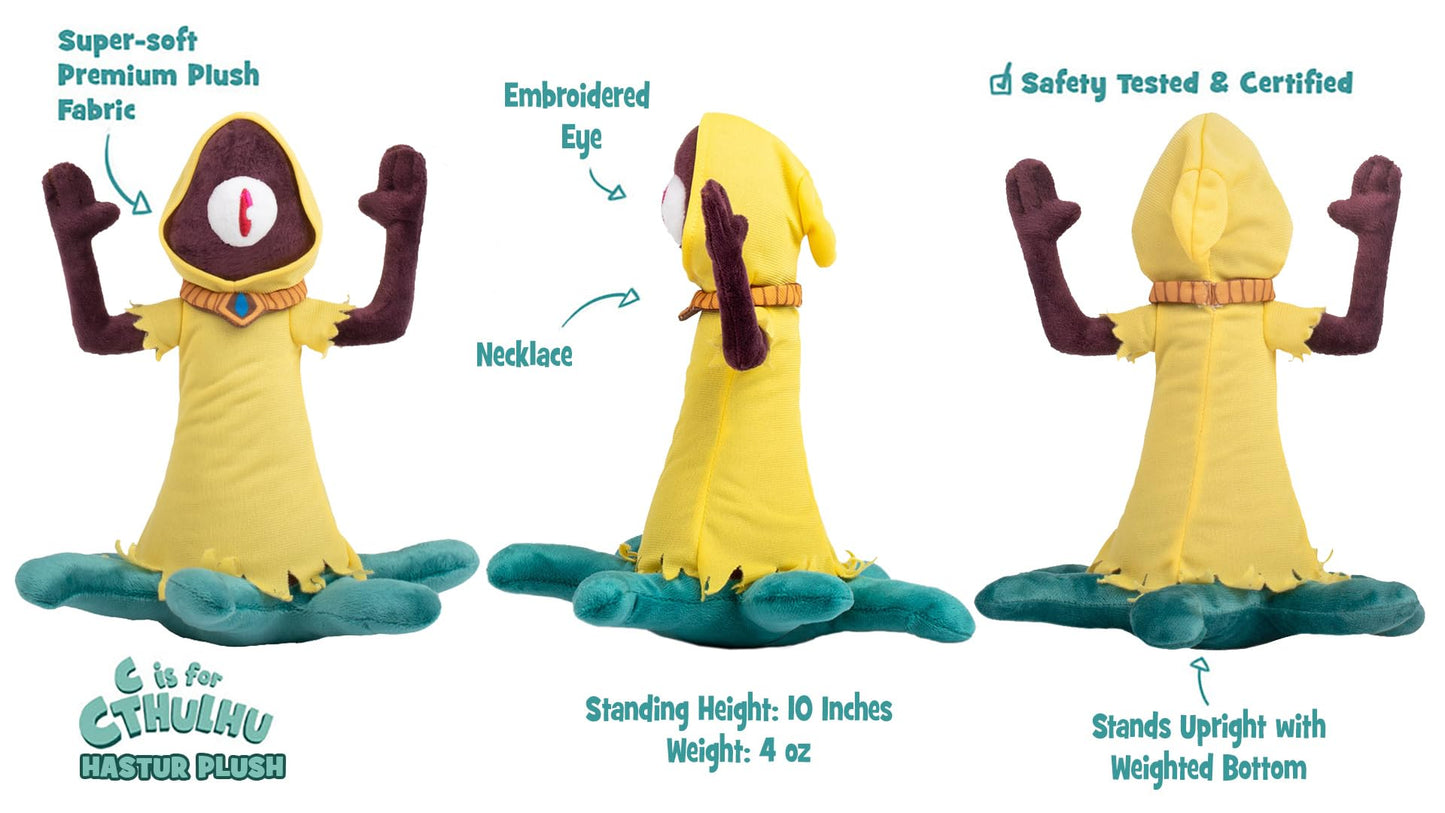 C is for Cthulhu Hastur, The King in Yellow Plush