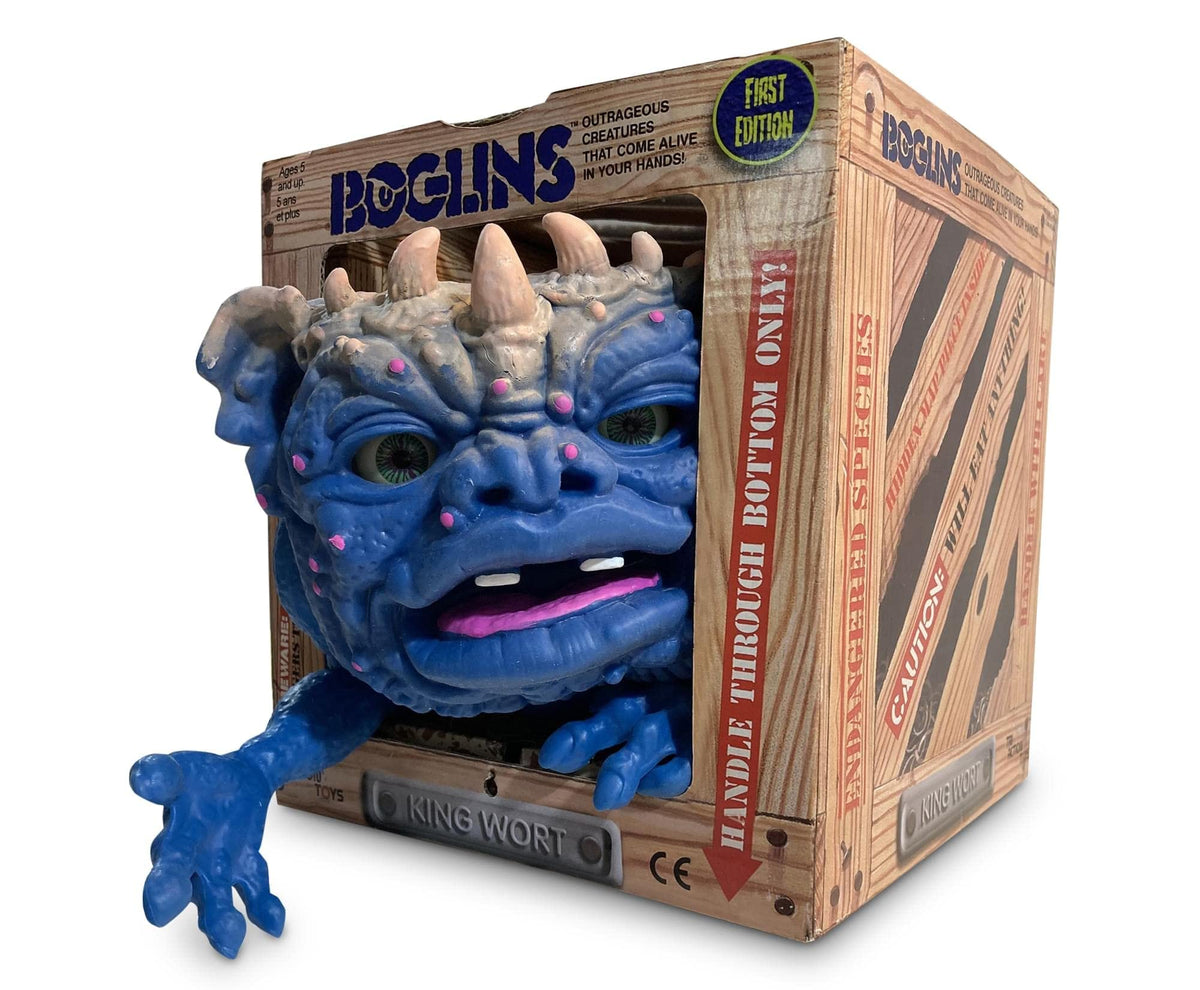 Boglins King Wort 8” Collectible Figure with Super Stretchy Skin & Movable Eyes and Mouth, Popular Retro Toy from The 80's for Kids and Collectors