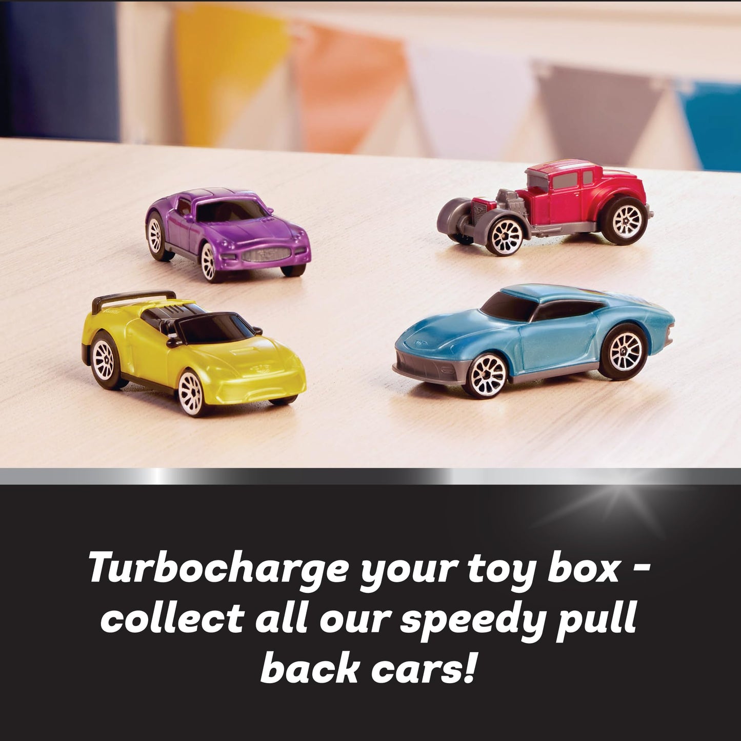 Driven by Battat Pull Back Cars, Turbocharge Stock Cars 4-Pack, Pullback 2
