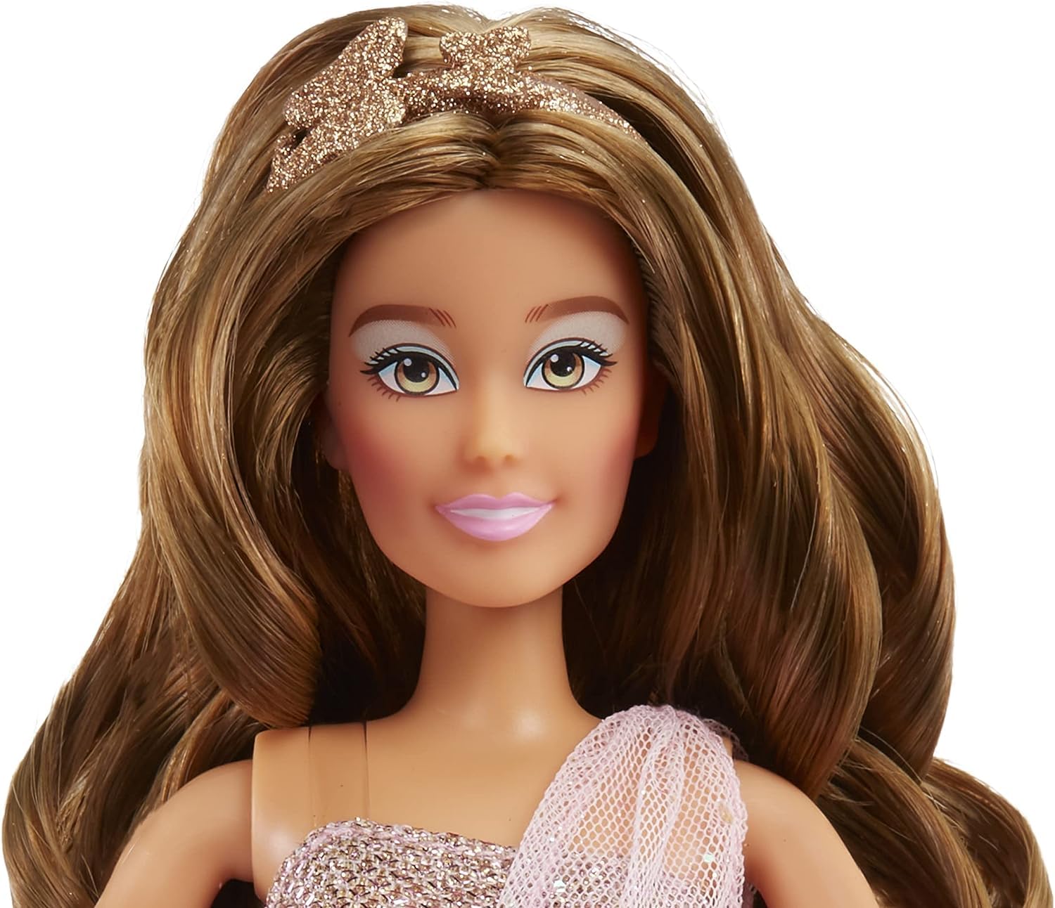 MGA Entertainment Dream Ella Let's Celebrate Doll DreamElla, Pink & Gold Glitter Butterfly Confetti Unboxing 11.5" Brunette Party Fashion Doll + 5
