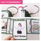 Zwttey 26PCS/Set Gestures Kids Gifts English Flash Cards Pocket Card Educational Learning Baby Toys for Children Pre-Kindergarten