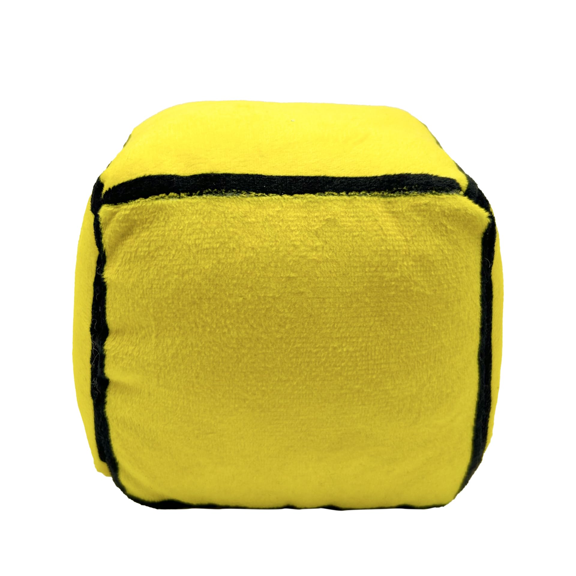 WEKVMDT Geometry Plush Toys,4.7Inch Cube Volume Wood Stuffed Animal Plushie Doll Toys Kids Gift and Festival Decoration (AngerYellow)
