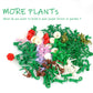 Pasacho 550PCS Plants Flowers Building Bricks, Classic Bulk Botanical Garden Flowers Trees Grass Leaves Bushes, Parts and Pieces Compatible with Major