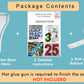 3FT Mosaic Balloon Frame Number 7 Pre-Cut Kit Foam Board DIY Craft Kit for Birthday Decoration