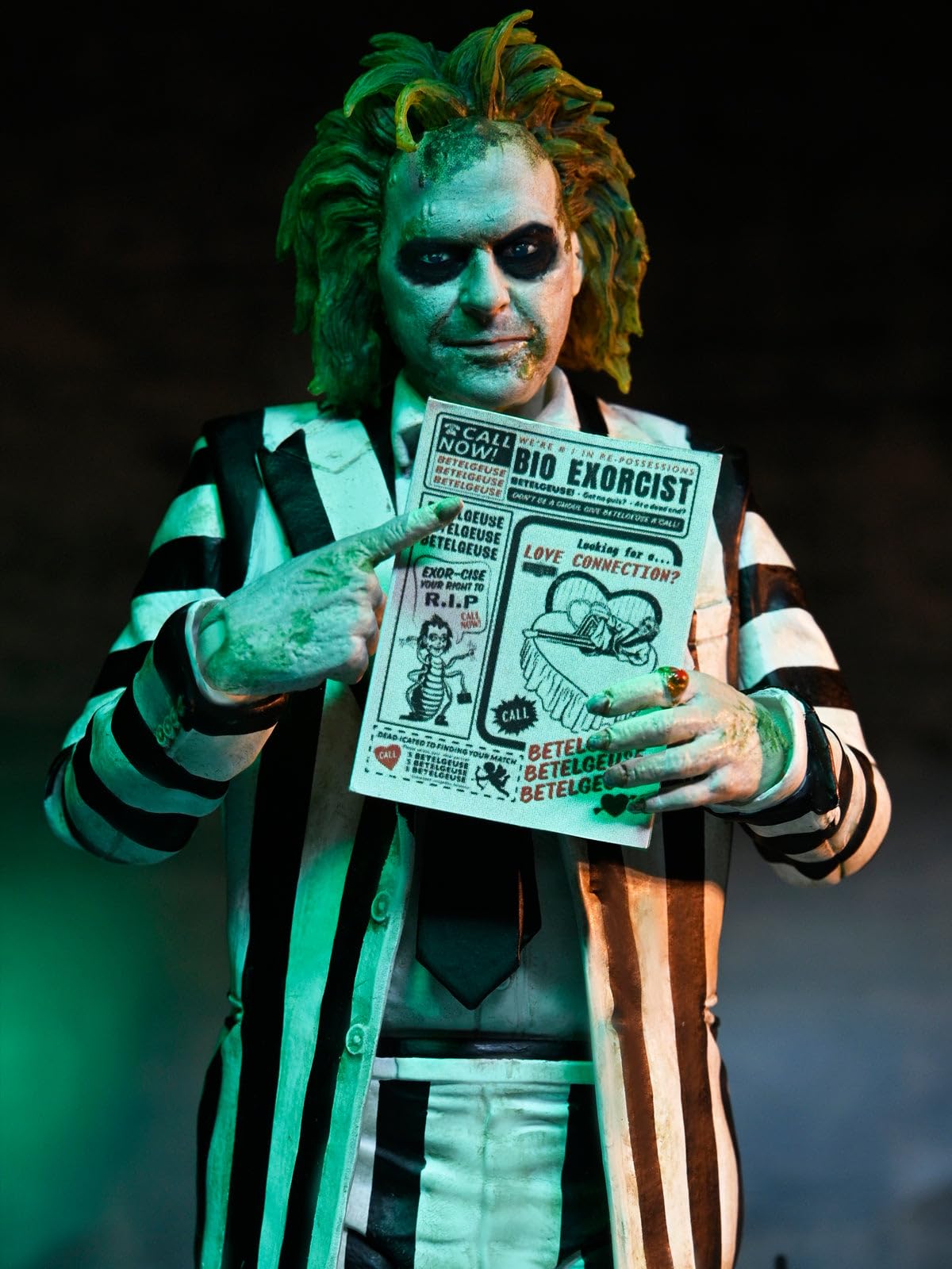 NECA Beetlejuice Striped Suit 7 inch Scale Ultimate Action Figure