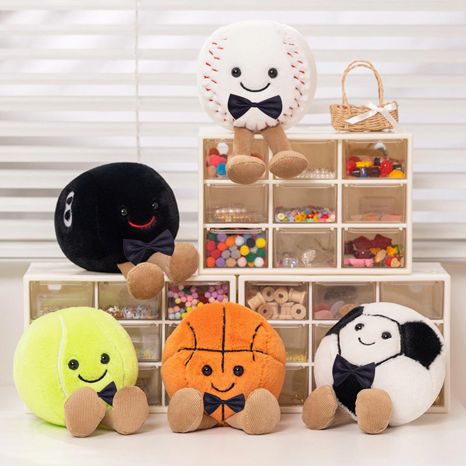 Cuddly Big Soft Plush Realistic Baseball Ball Halloween Stuffed Toy Doll, 6" Baseball Plushie Toys Best Birthday Christmas Anniversary Fiesta Party