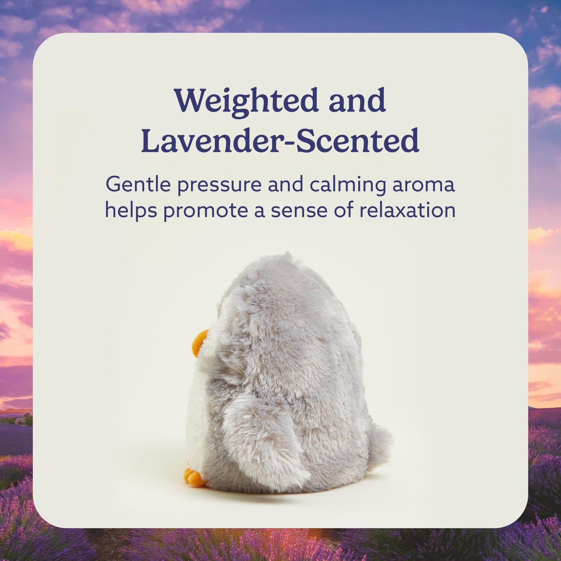warmies Microwavable & Weighted Stuffed Animals, Owl - Heated Stuffed Animal Plushie for Warmth & Comfort - Cute Soft Plush Toys for Adults & Children