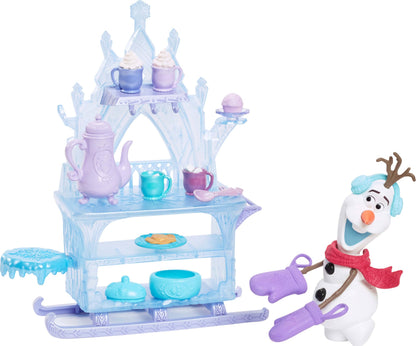 Mattel Disney Frozen Olaf Doll & Accessories, Treat Sled Playset with Cart, Food & More Inspired by Frozen: Winter Festival