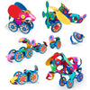 Clixo Wheel Creator Pack, 72 Pieces Pack - Construction Magnet Toy. Flexible, Creative-Boosting Magnetic Building Tiles. Educator-Approved Design