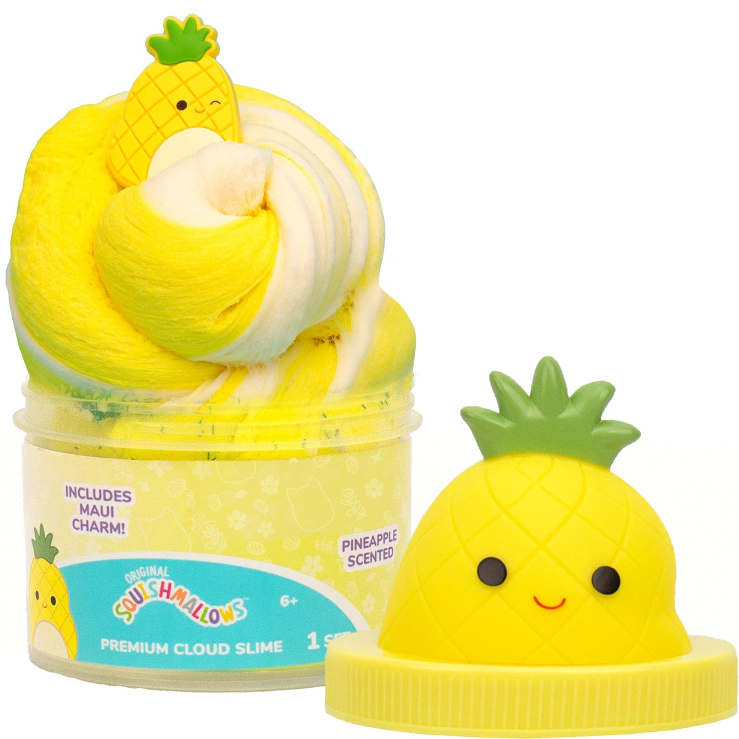 Original Squishmallows Scented Slime Jar, Pineapple, Maui