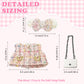 Clothes Compatible with Labubu Doll,Labubu Outfit Set - Pink Dress + Bow Headband + White Shoulder Bag for Labubu Dolls, Stylish Accessories for 17cm