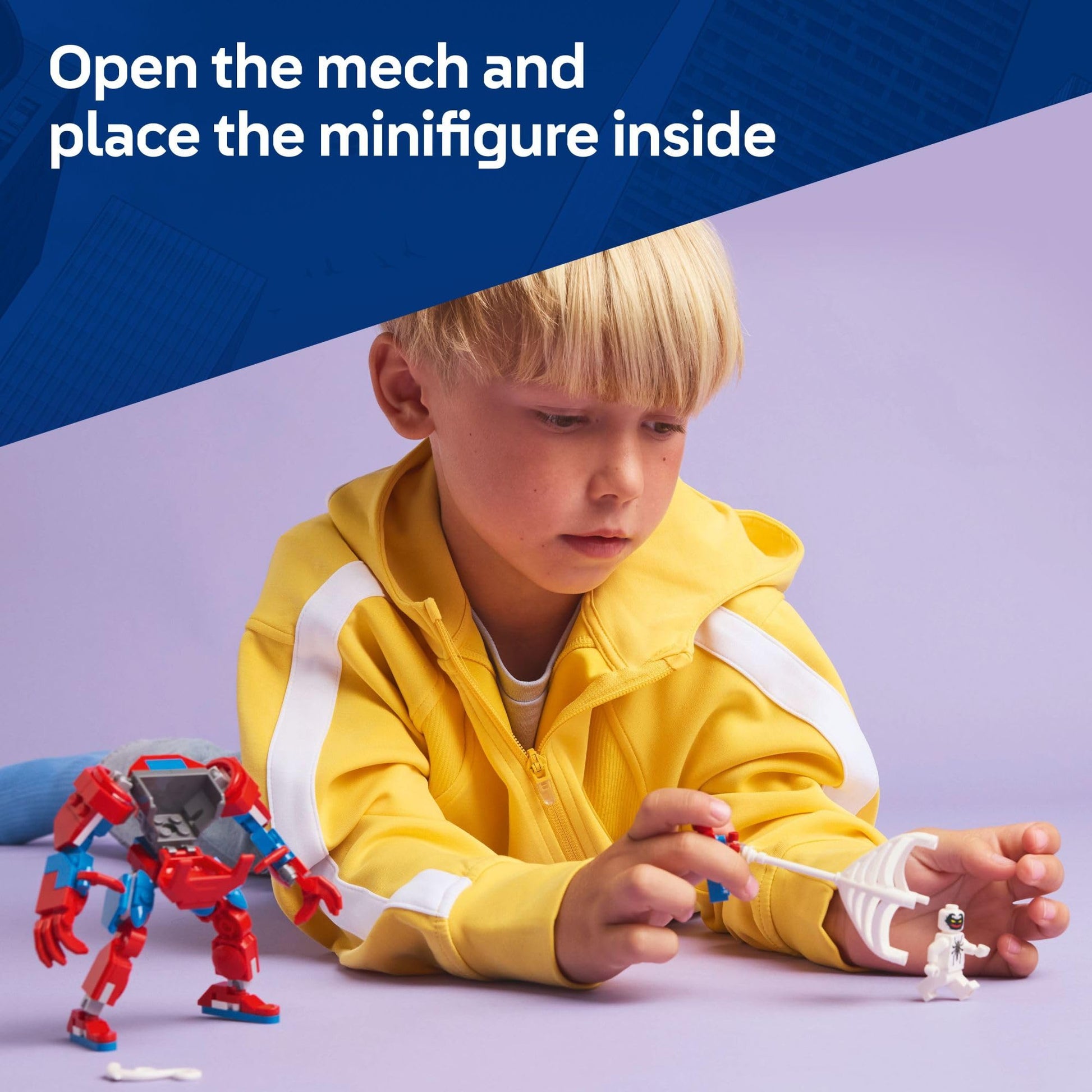 LEGO Marvel Spider-Man Mech vs. Anti-Venom Building Toy Set - Spider-Man Toy for Kids, Boys and Girls, Ages 6+ - Buildable Action Figure - Superhero