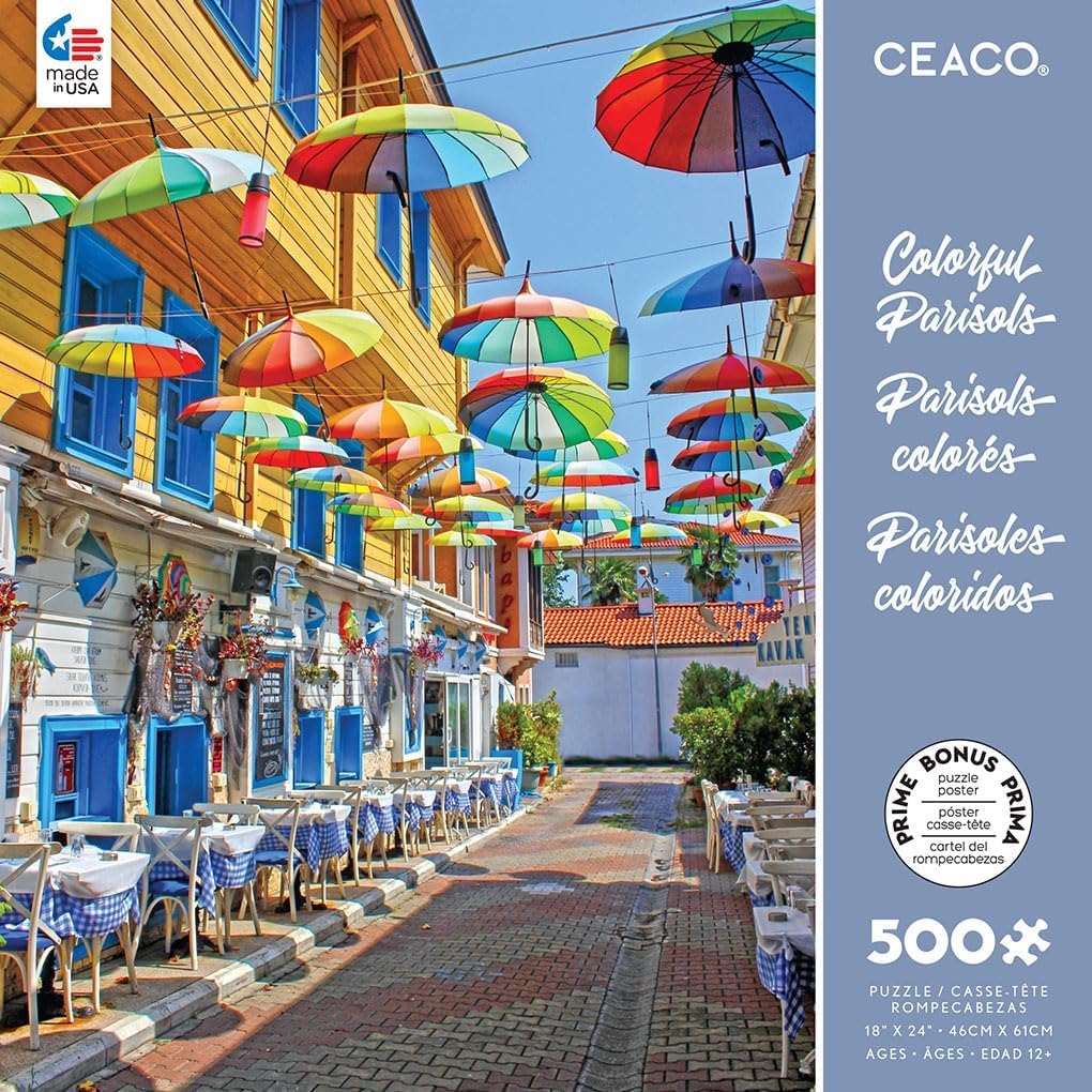 Ceaco - Colorful Parisols - 500 Piece Jigsaw Puzzle