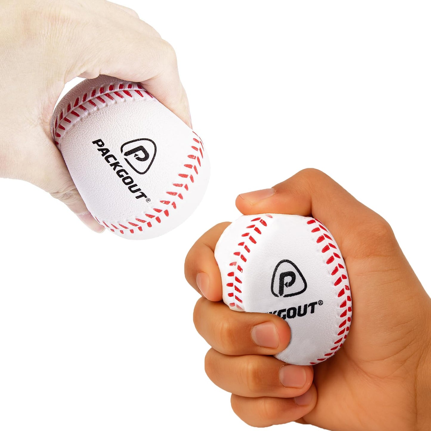 PACKGOUT Soft Foam Baseballs Foam Baseballs for Kids Teenager Players Training Balls - Practice & Replacement Balls 12 Pcs