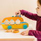 Melissa & Doug GO Tots Wooden Roll & Ride Bus with 3 Disks School Bus Toys for Babies and Toddlers - FSC-Certified Materials