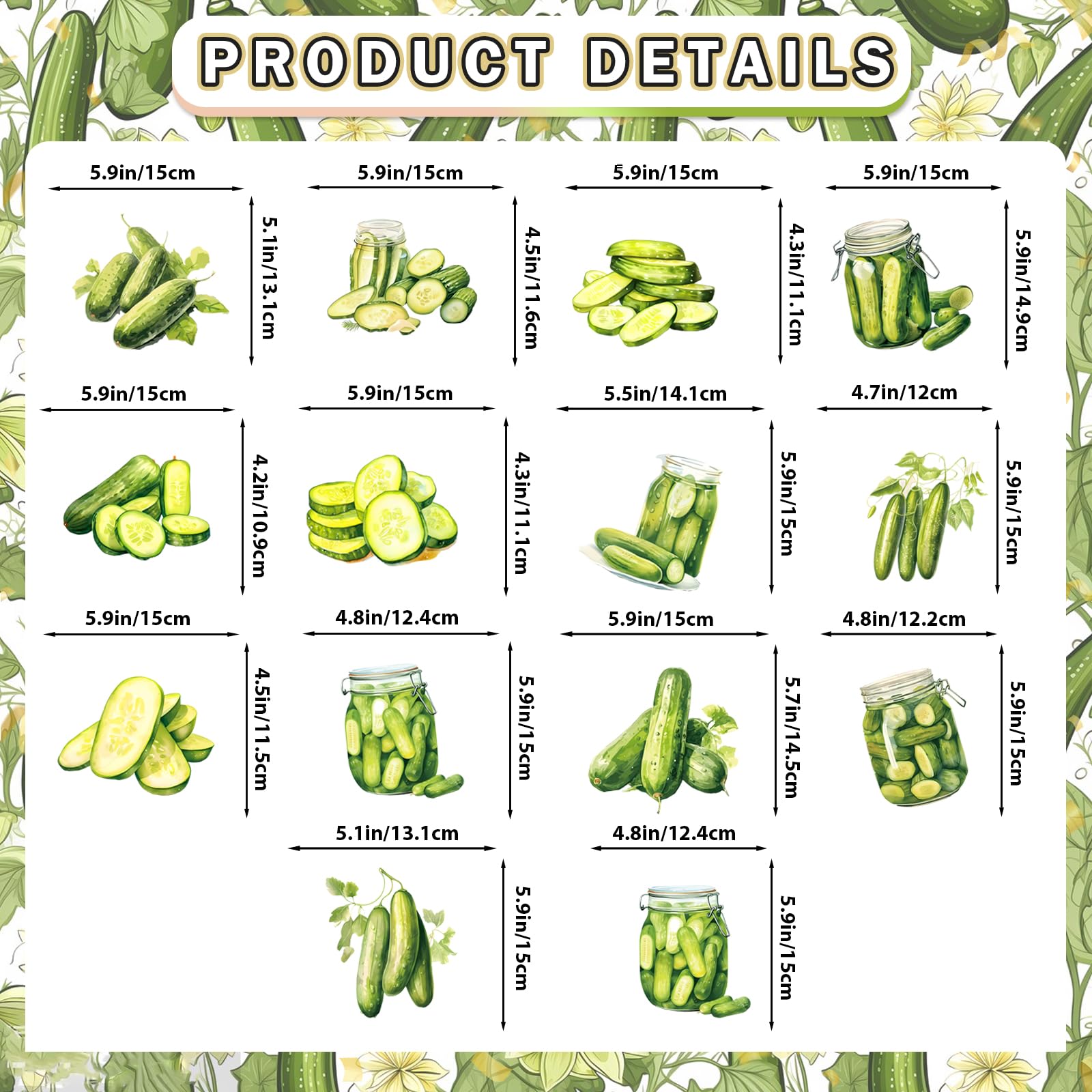 Pickle Birthday Banner: Pickle Party Decorations Funny Pickle Garland Party Supplies, Cartoon Funny Fruit Cucumber for Pickle Birthday Party
