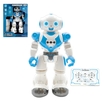 LEXiBOOK, Powerman Neo, My Robot Full of Technology, Remote Control and Gesture Control, Educational Activities in English, Programmable, Music and