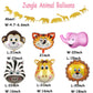 Two Wild Birthday Decoration Set Jungle Balloons for Girls 2nd Birthday