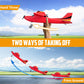 HAWK'S WORK 2 CH RC Airplane, RC Plane Ready to Fly, 2.4GHz Remote Control Airplane, Easy to Fly RC Glider for Kids & Beginners (Red)