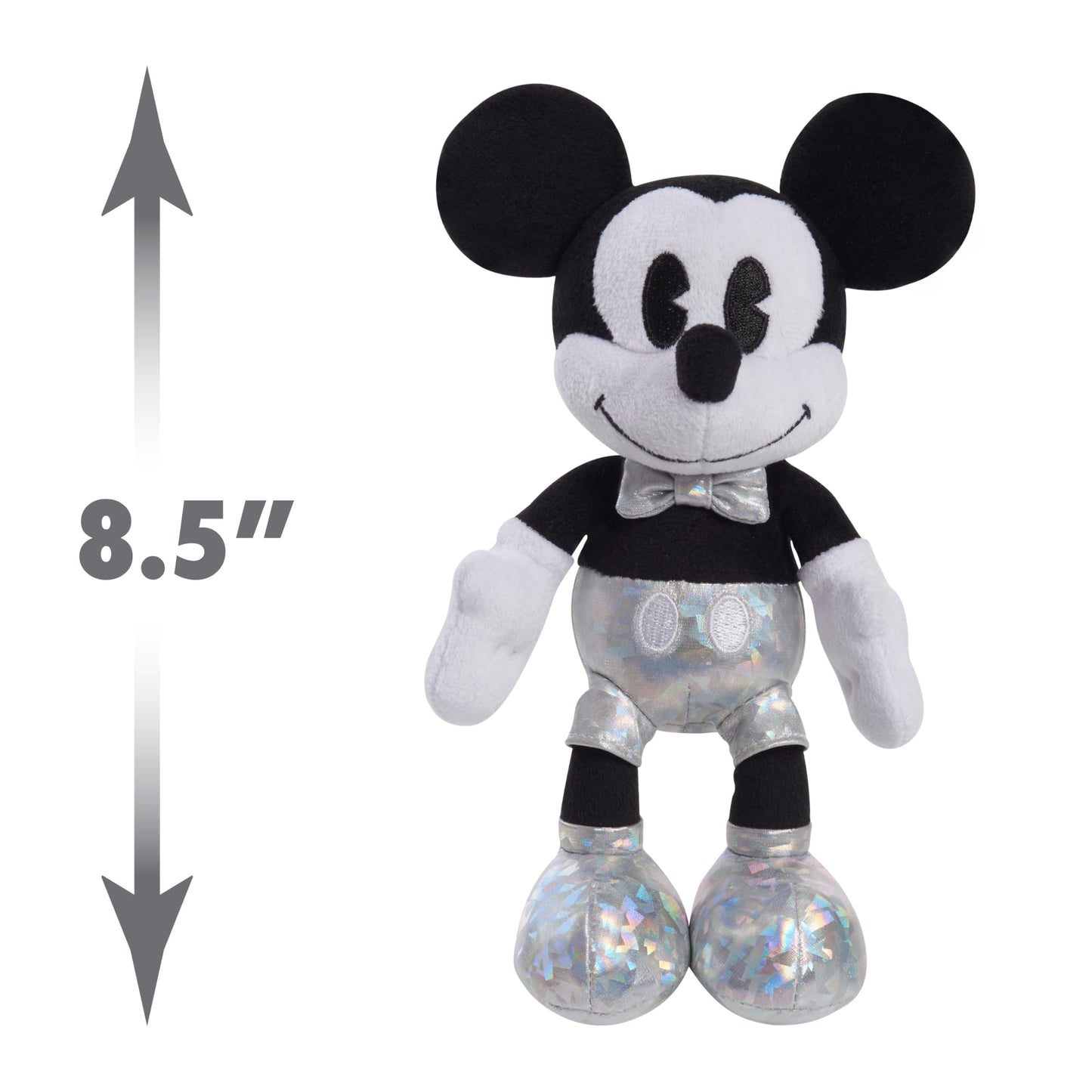 Disney100 Years of Wonder Mickey Mouse Small Plush Stuffed Animal, Kids Toys for Ages 2 Up by Just Play