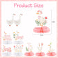 18 Pcs One Silly Goose Birthday Decorations,Silly Goose Birthday Honeycomb Centerpieces Pink Ballerina Birthday Centerpieces Table Decor for 1st
