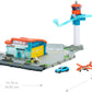 Matchbox Toy Car Playset, Takeoff Adventure Airport Set with Die-Cast Audi in 1:64 Scale, Plastic Plane, Take-Off & Landing Feature & Storage