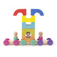 12 Piece Tegu Magnetic Tram Building Block Set, Rainbow