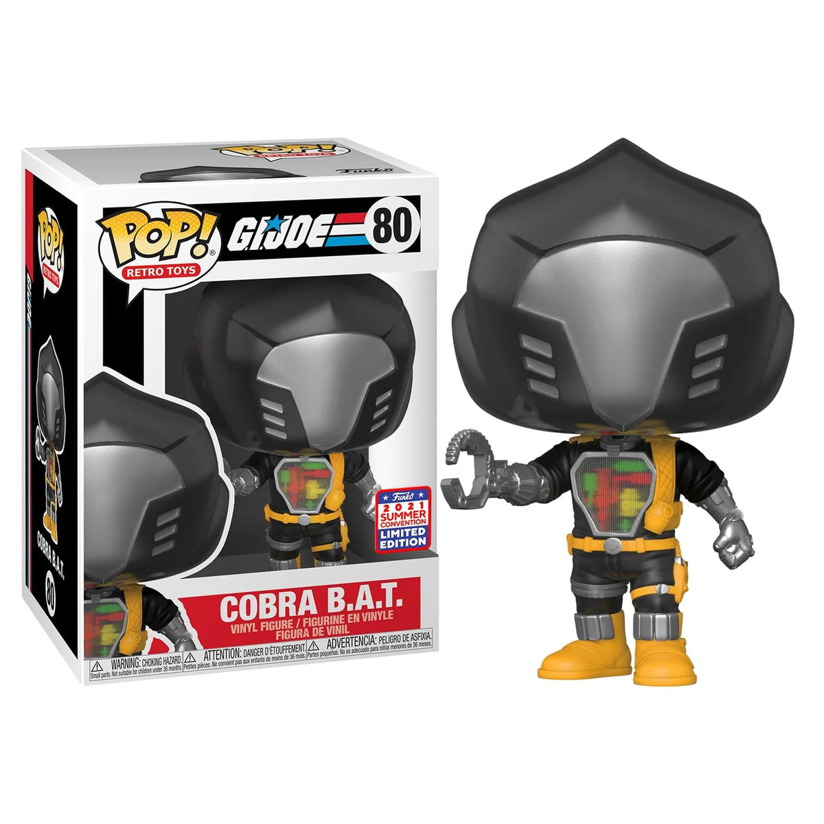 Funko GI Joe POP! Retro Toys Cobra B.A.T. Exclusive Vinyl Figure #80