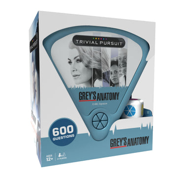 Trivial Pursuit Grey's Anatomy, Trivia Game from The Hit Hospital Drama TV Series, 600 Questions & Die in Travel Container, Officially Licensed Grey's
