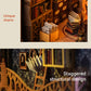 Fansetoyuma DIY Miniature Book Nook Dollhouse Room Kit for Teens and Adults-Magic Library
