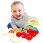 Winfun: Pull Along Crab Stacker - Lights & Sounds, Walking & Stacking Toy, 4 Colorful Cups, Motor Training, Sensory Toy, Baby & Toddler Ages 12mo+