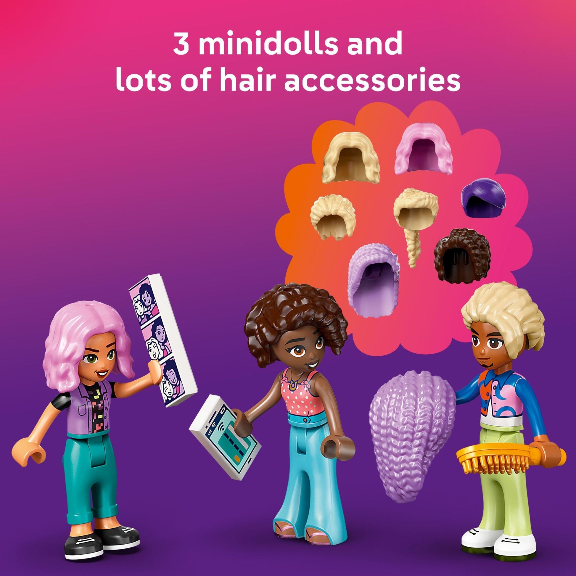 LEGO Friends Hair Salon and Accessories Store Toy Building Set - Hair Salon Toy for Girls and Boys, Ages 7+ - Gift Idea for Kids Birthday - with 3