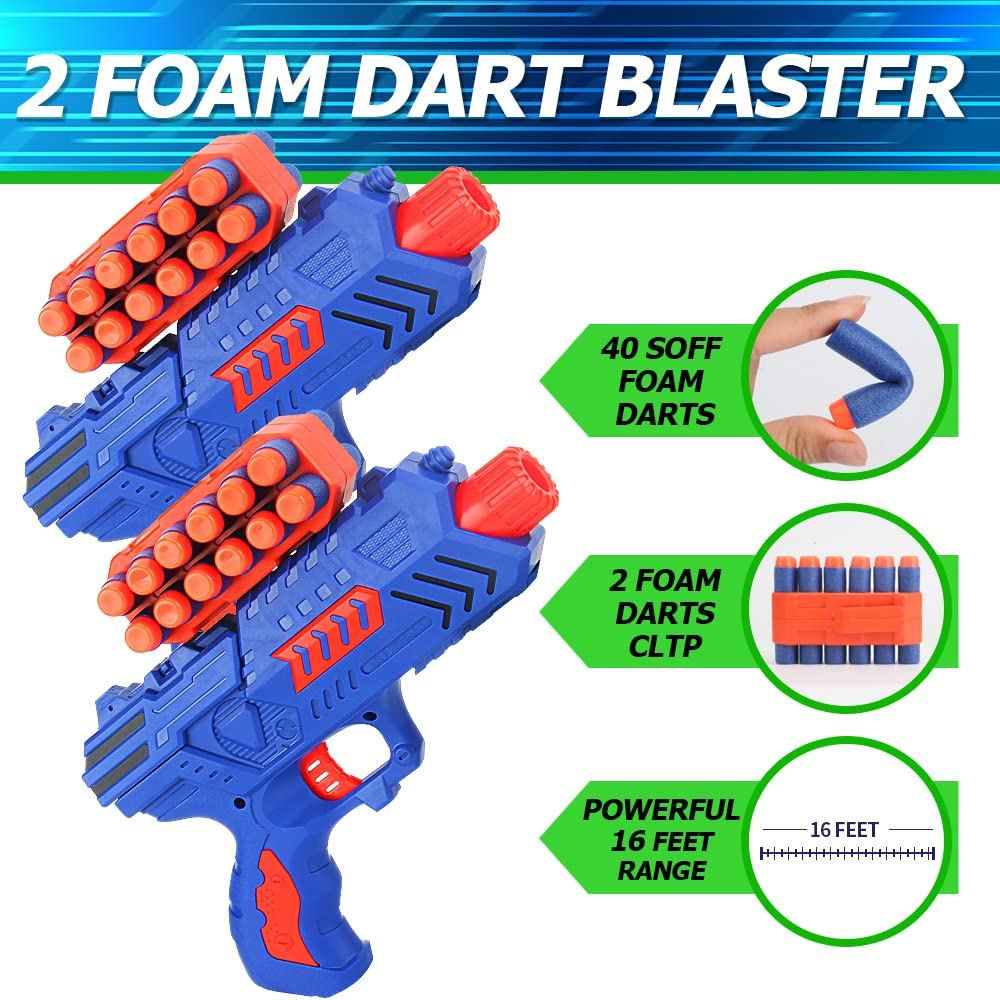BAODLON Digital Shooting Targets with Foam Dart Toy Gun, Electronic Scoring Auto Reset 4 Targets, Shooting Game Toys Gifts for Age of 5, 6, 7, 8, 9