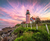 Springbok Puzzles - West Quoddy Head Lighthouse - 1000 Piece Jigsaw Puzzle - Large 30 Inches by 24 Inches Puzzle - Made in USA - Unique Cut
