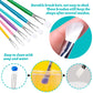 YGAOHF 6PCS Paint Brushes for Kids, Assorted Kids Paint Brushes Set, Washable Paintbrushes for Kids, Easy to Clean & Hold Small Toddler Paint Brush