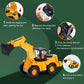 Kizmyee Automatic Excavator Toy with Music & 3D Lights, Battery Powered Construction Vehicle for Kids Ages 3-6, Boys Girls Gift for Birthday Christmas