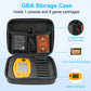JinLunar Carrying Case for Gameboy Advance GBA, Hard EVA Shockproof Travel Storage Bag for Console & 8 Game Cartridges, Portable Pocket with Top Mesh