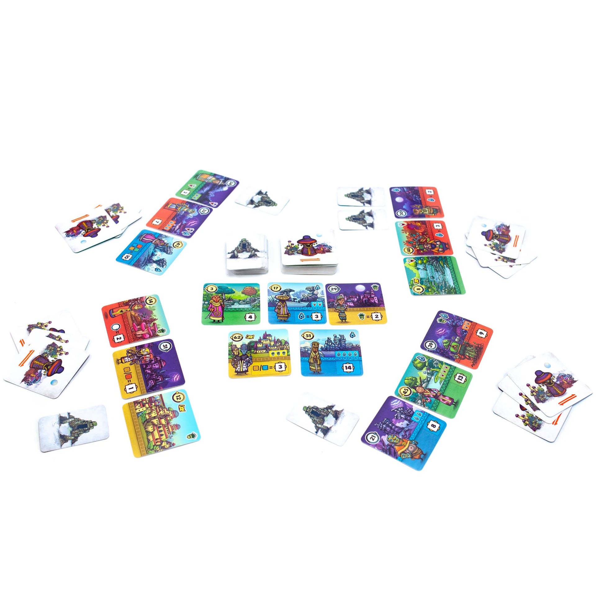 Pandasaurus Games Faraway Card Game - Explore Mysterious Alula! Strategic Region Building with Engaging Gameplay for Adventurers, Ages 10+, 2-6
